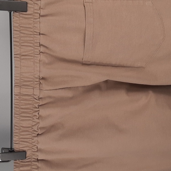 BK Mens Tan Camel Cotton Athletic Workout Pants - Picture 8 of 9